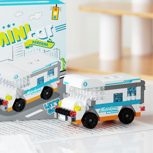 2026 New Products City Mini Car Building Blocks Kids <strong>Toys</strong> Dining Car <strong>Camper</strong> <strong>Van</strong> Bus Model DIY Creative <strong>Toys</strong> Birthday Gifts - Product Image 3