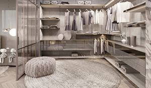 <span class=keywords><strong>Armadio</strong></span> Guardaroba Moderno Bianco in MDF Personalizzato YK per Camera da Letto con Porta Scorrevole in Vetro, Chiudibile a Chiave e Durevole - Product Image 3
