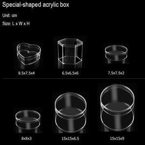 Hộp <span class=keywords><strong>Acrylic</strong></span> Trong Suốt Thông Số Kỹ Thuật Khác Nhau Có Nắp Đậy Nhà Sản Xuất, Khuôn Làm Sẵn Hộp <span class=keywords><strong>Acrylic</strong></span> Nhỏ Có Nắp - Product Image 4
