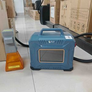 Marqueur laser à fibre portable, machine de marquage, graveur, écriture de logo <span class=keywords><strong>sur</strong></span> tube métallique, pneu, PVC, machine d'impression, mini, petit - Product Image 3