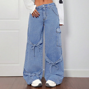 Nouvelle Arrivée - <span class=keywords><strong>Jean</strong></span> Skinny <span class=keywords><strong>Taille</strong></span> Haute pour <span class=keywords><strong>Femme</strong></span>, Coupe Droite, Style Crayon, Vintage Streetwear, Pantalon en Denim OEM ODM - Product Image 2