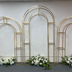 2M * 2,6 M nuevos accesorios de boda <span class=keywords><strong>arco</strong></span> de hierro forjado <span class=keywords><strong>arco</strong></span> de doble Polo estante de pantalla de diseño de escena de escenario de boda al aire libre - Product Image 4