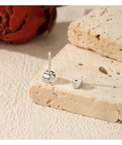 Minimalism Heart Screw Helix <b>Earrings</b> S925 Sterling Silver Oval Moissanite Tiny Stud <b>Earrings</b> for Women <b>Fine</b> Jewelry - Product Image 6