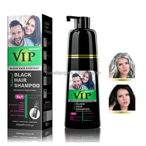 DEXE VIP Natural Permanente Marrón Negro Cabello Tinte Champú Rápido 5 Minutos Colorear Cabello Gris Fácil de Usar en Casa para Hombres y Mujeres - Product Image 5