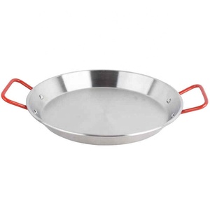 Stainless Steel Good Quality Spanish <strong>Paella</strong> <strong>Pan</strong> Seafood Dish Korean Fried Chicken Dish Cheese Cooker Binaural Fruit Sugar <strong>Pan</strong> - Product Image 6