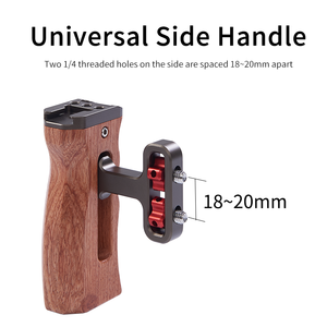 Empuñadura Lateral de Madera para Cámaras <span class=keywords><strong>Sony</strong></span> <span class=keywords><strong>A7SIII</strong></span> / FX3 / FX30 / A7III / A7RIII / A7R V / A7 IV / A7R IV / A6000 / A6400 / A6500 - Product Image 3