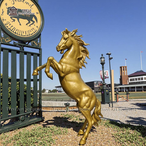 All'ingrosso su misura bronzo metallo oro cavallo scultura statua per la vendita - Product Image 3