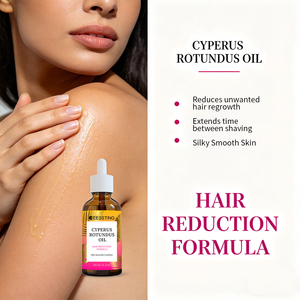 Huile essentielle pure et nourrissante de Cyperus Rotundus, 60 ml, à l'extrait naturel de plantes, pour une peau douce et soyeuse, avec logo personnalisé - Product Image 3