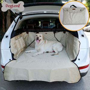 Housse de siège de voiture pour chien de compagnie de luxe de qualité supérieure imperméable à l'eau SUV tapis de coffre de coffre solide motif tissu lit pour animaux de compagnie pour voyage Style moderne pour chats - Product Image 2