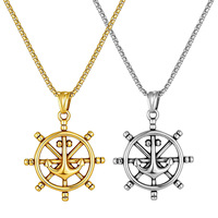 Vente en gros d'usine de colliers unisexes en acier inoxydable avec pendentifs bicolores pouvant être imprimés avec des logos