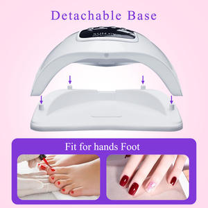 Lámpara UV <span class=keywords><strong>de</strong></span> Doble <span class=keywords><strong>Mano</strong></span> para Uñas <span class=keywords><strong>de</strong></span> 280W, 66 LED Rojos Espaciados Uniformemente, Curado Rápido, Uso en Salón y Hogar, 100-240V, 365+395+405nm, Suministro <span class=keywords><strong>de</strong></span> Fábrica - Product Image 3