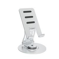 Support de tablette pliable rotatif en alliage d'aluminium portable HYDUODUO avec support de téléphone portable réglable pour iPad de bureau