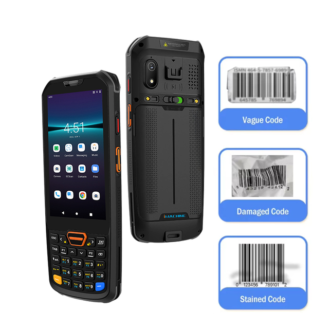 IMachine TK02 Used Android 13 IP68 Rugged PDA Barcode 2D WiFi 4G Octa-Core 2.3GHz ARM Cortex-A53 4-inch Handheld Computer