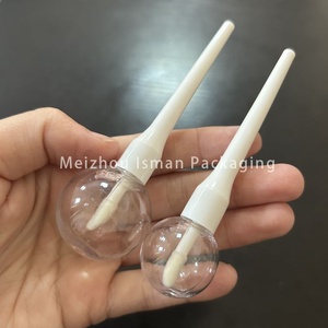 ISMAN Ingrosso Tubetto Lucidalabbra a Forma di Lecca-lecca Bianco Unico da 6ml 10ml, Contenitore Vuoto per Balsamo <span class=keywords><strong>Labbra</strong></span> a Forma di Caramella con Applicatore, Logo Personalizzabile - Product Image 2