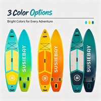 Planche de paddle gonflable tout usage 335x84x15cm en EVA PVC double couche pour le surf, la pêche, le kayak et la course en plein air