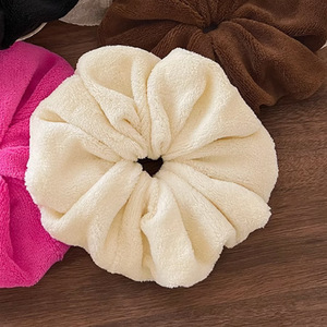 Autumn and Winter <b>Extra</b>-<b>Large</b> Sexy Women's Hair Scrunchies Dry Hair <b>Towel</b> Headwear Absorbent Microfiber Plush Quick-drying - Product Image 5