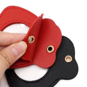 Funda protectora de cuero PU para tarjetas AA, llavero promocional, estuche para monedas doradas de la suerte - Product Image 5