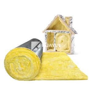 HUAYUE <span class=keywords><strong>Isolation</strong></span> acoustique 25mm 50mm <span class=keywords><strong>Laine</strong></span> de fibre de verre avec feuille d'aluminium Fsk - Product Image 3