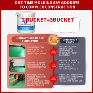 Water Based Epoxy Floor Paint Resin Floor Paint <b>Moisture</b>-proof and static-proof cement Factory workshop coatings - Product Image 4