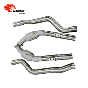 304 thép không gỉ hiệu suất dòng chảy cao đua downpipe cho Mercedes-Benz W212 E63 AMG cls63 AMG M157 5.5L V8 động cơ - Product Image 5