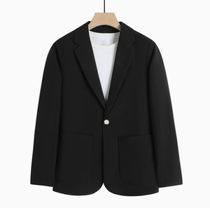 Nuevo Blazer Casual para <span class=keywords><strong>Hombre</strong></span> 2026, Chaqueta de Traje, Moda Ejecutiva, Uso Diario, Corte Entallado, Cierre de un Botón, Abrigo Formal - Product Image 6