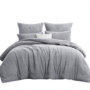 Luxury <b>Winter</b> Woven 4-Piece 100% Cotton Bedding Set 300tc Thread Count Smooth Soft Deep Pocket Sheets for Bedroom Dormitory Use - Product Image 2