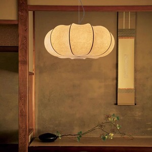 Lustre <span class=keywords><strong>Simple</strong></span> Wabi Sabi en soie D50CM <span class=keywords><strong>citrouille</strong></span> salle à manger lampes suspendues pour hôtel chambre étude salon - Product Image 4