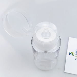 Flacon pompe de luxe vide 100 ml pour tonique, démaquillant yeux et dissolvant vernis à ongles en plastique - Product Image 3