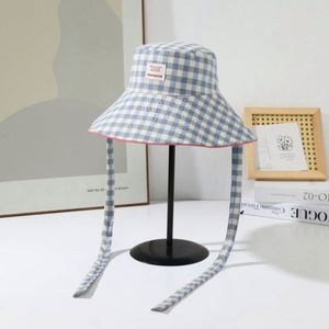 Nouveau Chapeau Bob Femme 2025 à Large Bord à Carreaux pour l'Été – Protection Solaire - Product Image 3