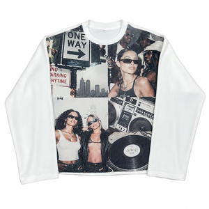 Sudadera gráfica vintage Y2K personalizada, 280 g/m², algodón, cuello redondo, estampado retro para hombre, venta al por mayor, ropa urbana oversize, camiseta unisex - Product Image 1