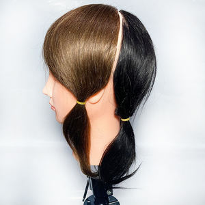 <span class=keywords><strong>Coiffeur</strong></span> humain Mannequin formation tête pratique teinture cheveux 4 couleurs différentes sur la tête colorant eau de Javel couleur Mode féminin - Product Image 6