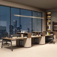 Poste de travail de bureau moderne modulaire réglable Maxwell, bureau en bois durable personnalisé, cloisons extensibles, tiroir de rangement pour dossiers