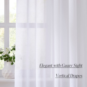 Klasik 80GSM Dolly Polyester Şeffaf <span class=keywords><strong>Voile</strong></span> Perdeler Yumuşak Işık Filtreleyici Zarif 2'li Set Beyaz Şeffaf Perde - Product Image 2