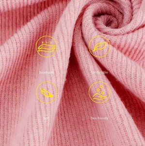 Tissu en laine côtelée à grosses mailles texturées pour vêtements et pulls pour animaux <span class=keywords><strong>de</strong></span> compagnie - Product Image 4