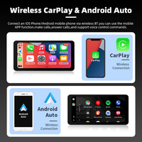 Écran de navigation pour moto avec CarPlay Android Auto IPS Touch Control OTA Tire Pressure Universal Motorcycle GPS