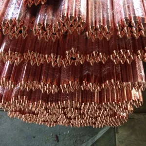 Factory Supply High Quality Copper Bonded Earth Rod Copper Weld Ground Rod Copper Clad Steel Grounding Electrode For Earthing