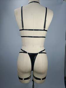 041G PUレザーボディハーネスプラスサイズの下着ベルト成熟した女性用ストラップブラバックレスボンデージエロセクシーチェーンランジェリー - Product Image 6