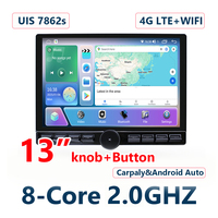 Radio con Pantalla Táctil de 13 Pulgadas N5, Octa-Core, Android, Estéreo, Reproductor de DVD, Multimedia para Auto, Wifi, GPS, Carplay