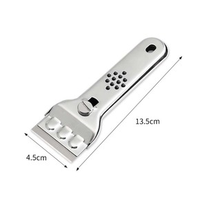 Pala de Limpieza Antideslizante con <span class=keywords><strong>Cuchillas</strong></span> Reemplazables <span class=keywords><strong>para</strong></span> Barbacoa, Placa de Vitrocerámica, Horno, Suelo, Azulejos y Vidrio - Product Image 2
