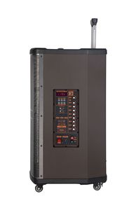 12Inch Điện Lớn Nhà Theatre Hệ Thống Âm Thanh Loa Không Dây Âm Thanh Lớn Bên Giai Đoạn Xe Đẩy Kéo Rod Loa Với 2 Không Dây Mic - Product Image 3