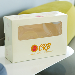 Biểu Tượng Tùy Chỉnh Lớn Bánh Hộp Với Cửa Sổ Cấp Thực Phẩm Bao Bì Các Tông Cho Bánh Pastry Món Tráng Miệng Hiển Thị Bánh Hộp - Product Image 4