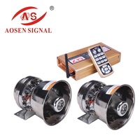 Aosen Signal AS-Q7 Baru 600W 12V Remote Kontrol Nirkabel Tuya Smart Siren Peringatan Darurat Speaker Klakson Fungsi SOS Aluminium