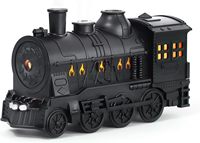 Diffuseur d'huiles essentielles de train créatif 300ml 2 lumières 2 modes de brume grande pièce télécommande brume fraîche arrêt automatique aromathérapie