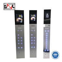 Ascenseur d'ascenseur COP/LOP/HOP Panneau de commande en acier inoxydable avec indicateur d'affichage TFT à bouton-poussoir