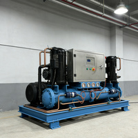 Refroidisseur à vis industriel à eau refroidie, anti-corrosion, à faible consommation d'énergie, 60HP, 100HP, 200HP, ultra-basse température