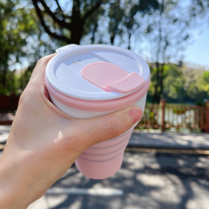Silicone <b>Collapsible</b> Water Bottle 1000Ml Portable Sports Bottle For Outdoor Camping Unisex Use - Product Image 2