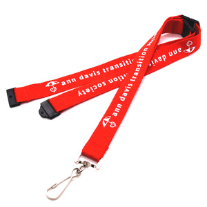 Mềm mại và mạnh mẽ thân thiện với môi bền <span class=keywords><strong>Polyester</strong></span> cổ dây buộc với màn hình lụa in logo tùy chỉnh và móc - Product Image 3