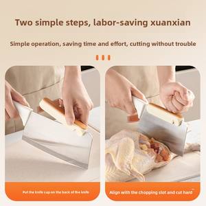 Afilador de Cuchillos de Cocina con Soporte para Manos, Material Metálico, para Cortar Vegetales, Ahorra Esfuerzo, Protección para las Manos - Product Image 4