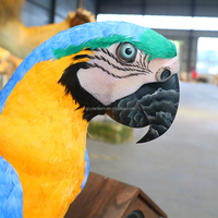 Modèle d'oiseaux perroquets animatroniques grandeur nature, réalistes et simulés, pour parcs à thème intérieurs, affichage en zoo, vente directe usine