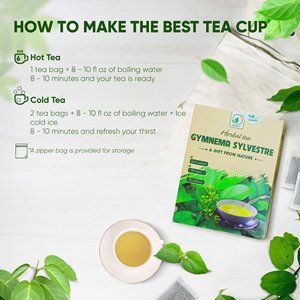 Herbal <b>Tea</b> <b>Infused</b> from Gymnema Sylvestre and Celastrus Hindsii – Mindful Sipping <b>for</b> Balanced Wellbeing - Product Image 5